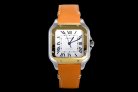 CARTIER SANTOS A8F 35mm MY9015 SS/YG LEATHER