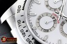 Rolex Daytona 116509 SS/RU Wht/Stk OMF A4130 Mod