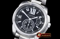 Best Quailty Cartier Cartier De Calibre SS/SS Black JF Miyota 82