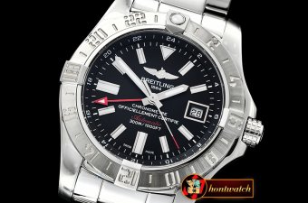 Breitling Avenger II GMT A3239011 SS/SS Black GF A2836