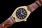 VACH. CONSTANTINE Overseas Ref.47074 YG/LE Black MY8215 Mod Cal5