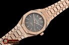 Audemars Piguet Royal Oak 15400 Frosted RG/RG Grey Asia 21J Mod 3120