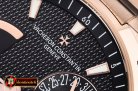 VACH. CONSTANTINE Overseas Dual Time Power Reserve RG/RG Blk TWA A1222