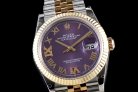 RLX200427H - GMF Rolex Datejust 36mm Steel-14K A3235 Automatic Movement m126233-0031 Purple