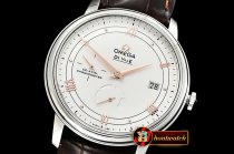 Omega De Ville Prestige Power Reserve SS/SS Wht/R TWF A2824
