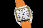 CARTIER SANTOS A8F 35mm MY9015 SS/YG LEATHER