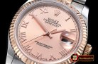 Rolex Datejust Man DJ 36mm Jub Flt RG/SS Rose Roman BP A3135 Mod