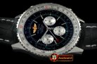 BSW0287B - Navitimer GMT SS/LE Black A-7750