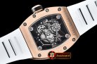 Richard Mille RM035-02 Americas RG/RU Wht Skele Blk KVF MY8215 Mod