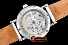 IWC Portofino Automatic Diam Bez SS/LE Silv Wht A2851 Mod