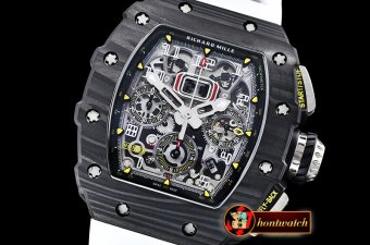 Richard Mille RM011-03 Flyback Chrono FC/RU (White) KVF A7750 Mod