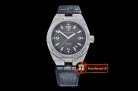 VACH. CONSTANTINE Overseas Ref.47074 Diams SS/LE Grey MY8215 Mod