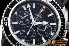 OMG0457D - Planet Ocean Chrono SS/RU Black JHF A-7750