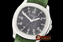 Patek Philippe Aquanaut Ref.5167 SS/RU Grn Grey/Num PF Asia 2824 Mod