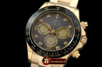 Replica Rolex Daytona 116528 YG/YG MOP Grey Diam A-7750 Sec@6