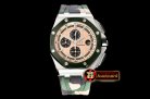 Audemars Piguet ROO 2018 "Combat" Grn CER/SS/RU Cream JF V2 A3126 Mod