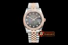 Rolex Datejust Man DJ 36mm Jub Flt RG/SS Black MOP Diams BP A313