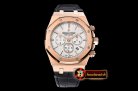 Audemars Piguet Royal Oak Chronograph 26331ST RG/LE Wht/Wht OMF A7750