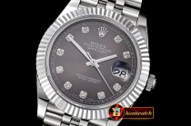 Rolex Yachtmaster DJ2 41mm Jub Flt SS/SS D.Grey Diams BP Asia 32