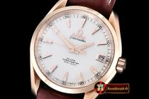 OMG0464L - Aqua Terra 38mm RG/LE2 White A2836 Mod8500 JHF