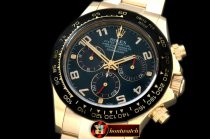 Replica Rolex Daytona 116528 YG/YG Blue Num A-7750 Sec@6