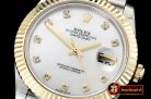 Rolex Datejust II 41mm Jub Flt Wrap YG/SS White MOP Diam BP A2836