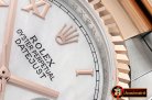Rolex Datejust DJ 36mm Oyst Flt RG/SS White MOP Roman BP A3135 M