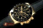 Replica Rolex Daytona 116528 YG/LE Black Stk A-7750 Sec@6 28800