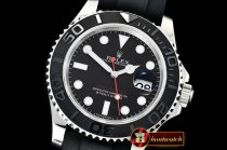 Rolex YachtMaster 116655 40mm SS/RU Black ARF SH3135 Mod