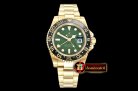 Rolex GMT Master II Ref.116718LN YG/YG Green EWF A2836
