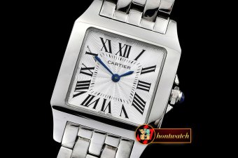 Cartier Santos Demoiselle Ladies SS/SS White Swiss Quartz