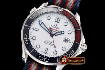 Omega Seamaster Commander 007 SS/NY White MKF 1:1 A2824 Mod