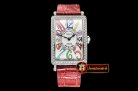 Franck Muller Long Island Ld 952QZ DIAM/SS/LE (Red) Wht GF Swiss Qtz