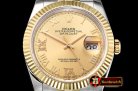 Rolex DateJust 36mm Jub Flt YG/SS Gold/Dm Rmn BP A2813