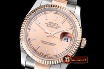 Replica Rolex DateJust Mens 36mm RG/SS Rose Gold BP Asia 2836