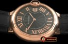 CAR0332A - Ballon De Cartier Mid RG/LE Black Roman Miyota