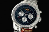BSW0285B - Navitimer GMT SS/SS Black A-7750