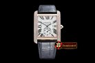 Replica Cartier Tank MC 1904 RG/LE Diams White JF Asia 23J