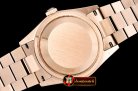 Rolex Daydate 36mm Flt RG/RG Black MOP Diam BP Swiss 2836