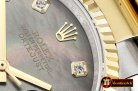 Rolex Datejust DJ 36mm Oyst Flt YG/SS Black MOP Diams BP A3135 M