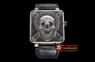 Bell & Ross BR01 2016 Burning Skull Ltd Ed Vin SS/LE Black Asia