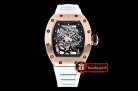 Richard Mille RM035-02 Americas RG/RU Wht Skele Blk KVF MY8215 Mod