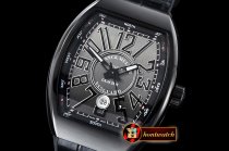 Franck Muller Vanguard Mens V45 PVD/LE/RU Silver Grey ABF Asia 2824