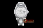 Replica Rolex DayDate 40mm SS/SS Silver Stk Flut BP A2836 Mod325