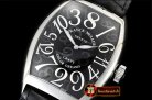 Franck Muller Crazy Hours Curvex Mens SS/LE Black Asia 21J Mod