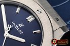 Hublot Classic Fusion Bang 45mm TI/LE/RU Blue WWF A2892 Mod
