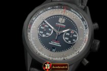 TAG0259 - Calibre 36 Flyback PVD/LE Grey/Black A-7750