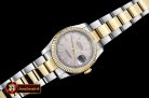 Rolex Datejust DJ 36mm Oyst Flt YG/SS Light Grey Sticks BP A3135