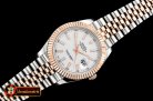 Rolex Datejust II DJ2 41mm Jub Flt RG/SS White Stk BP A3235 Mod