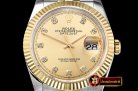 Rolex DateJust 36mm Jub Flt YG/SS Gold/Diams BP A2813